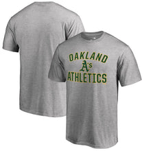 Load image into Gallery viewer, Oakland Athletics Victory Arch T-Shirt - Ash MLB Guys Tee
