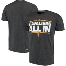 Load image into Gallery viewer, Cleveland Cavaliers Adidas Neue Phrase Climalite T-Shirt - Charcoal NBA Guys Tee
