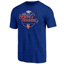 Load image into Gallery viewer, New York Mets 2020 Mlb Spring Training Round Trip Tri-Blend T-Shirt - Heathered Royal MLB Guys Tee
