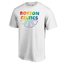 Load image into Gallery viewer, Boston Celtics Team Pride Wordmark T-Shirt - White NBA Guys Tee
