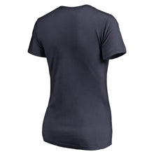 Load image into Gallery viewer, New York Yankees Women&#39;s Live For It T-Shirt - Navy MLB Ladies V-Neck
