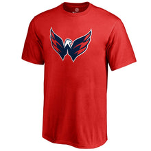 Load image into Gallery viewer, Washington Capitals Primary Logo T-Shirt - Red NHL Guys Tee
