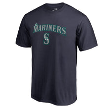 Load image into Gallery viewer, Seattle Mariners Team Lockup T-Shirt - Navy MLB Guys Tee
