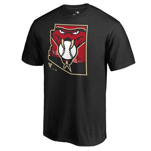 Arizona Diamondbacks Baja Hometown Collection T-Shirt - Black MLB Guys Tee