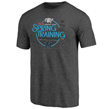 Load image into Gallery viewer, Miami Marlins 2020 Spring Training Round Trip Tri-Blend T-Shirt – Black MLB Guys Tee
