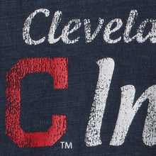 Load image into Gallery viewer, Cleveland Indians Soft As A Grape Women&#39;s Double Steal Tri-Blend V-Neck T-Shirt - Navy MLB Ladies V-Neck
