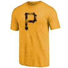 Load image into Gallery viewer, Pittsburgh Pirates Team Tri-Blend T-Shirt - Gold MLB Guys Tee
