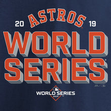 Load image into Gallery viewer, Houston Astros 2019 World Series Bound Can Of Corn T-Shirt - Navy MLB Guys Tee
