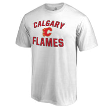 Load image into Gallery viewer, Calgary Flames Victory Arch T-Shirt - White NHL Guys Tee
