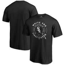 Load image into Gallery viewer, Chicago White Sox Firefighter T-Shirt - Black MLB Guys Tee
