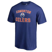 Load image into Gallery viewer, Edmonton Oilers Victory Arch T-Shirt - Royal NHL Guys Tee
