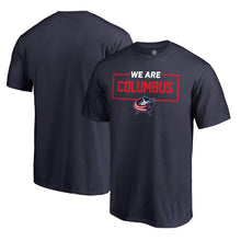 Load image into Gallery viewer, Columbus Blue Jackets Iconic Collection We Are T-Shirt - Navy NHL Guys Tee
