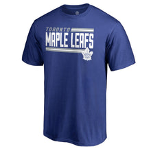 Load image into Gallery viewer, Toronto Maple Leafs Iconic Collection On Side Stripe T-Shirt - Royal NHL Guys Tee
