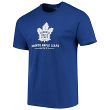 Load image into Gallery viewer, Toronto Maple Leafs Team Lockup T-Shirt - Blue NHL Guys Tee
