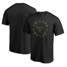 Load image into Gallery viewer, Chicago Bulls Liberty T-Shirt - Black NBA Guys Tee
