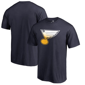 St. Louis Blues Gradient Logo T-Shirt - Navy NHL Guys Tee