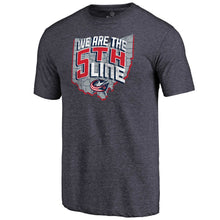 Load image into Gallery viewer, Columbus Blue Jackets Hometown Collection Tri-Blend T-Shirt - Navy NHL Guys Tee
