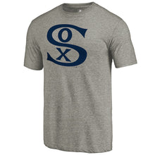 Load image into Gallery viewer, Chicago White Sox Cooperstown Collection Forbes Tri-Blend T-Shirt - Ash MLB Guys Tee
