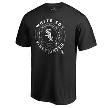 Load image into Gallery viewer, Chicago White Sox Firefighter T-Shirt - Black MLB Guys Tee
