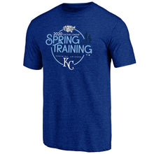 Load image into Gallery viewer, Kansas City Royals 2020 Spring Training Round Trip Tri-Blend T-Shirt – Royal MLB Guys Tee
