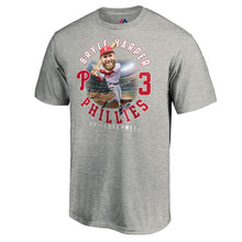 Load image into Gallery viewer, Bryce Harper Philadelphia Phillies Hometown T-Shirt - Heather Gray MLB Guys Tee
