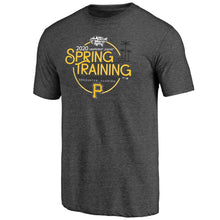 Load image into Gallery viewer, Pittsburgh Pirates 2020 Spring Training Round Trip Tri-Blend T-Shirt – Black MLB Guys Tee
