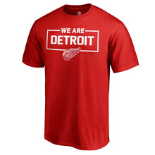 Load image into Gallery viewer, Detroit Red Wings Iconic Collection We Are T-Shirt - Red NHL Guys Tee
