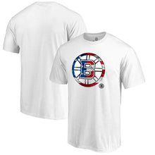 Load image into Gallery viewer, Boston Bruins Banner Wave T-Shirt - White NHL Guys Tee
