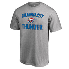Load image into Gallery viewer, Oklahoma City Thunder Victory Arch T-Shirt - Gray NBA Guys Tee
