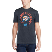 Load image into Gallery viewer, Oklahoma City Thunder Sportiqe Comfy Super Soft Tri-Blend T-Shirt - Navy NBA Guys Tee
