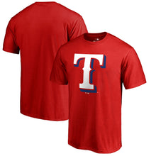 Load image into Gallery viewer, Texas Rangers Primary Logo T-Shirt - Red MLB Guys Tee
