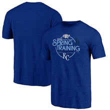 Load image into Gallery viewer, Kansas City Royals 2020 Spring Training Round Trip Tri-Blend T-Shirt – Royal MLB Guys Tee
