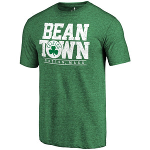 Boston Celtics Hometown Collection Bean Town Tri-Blend T-Shirt - Kelly Green NBA Guys Tee