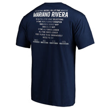 Load image into Gallery viewer, Mariano Rivera New York Yankees Majestic 2019 Hall Of Fame Stats T-Shirt - Navy MLB Guys Tee
