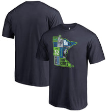 Load image into Gallery viewer, Karl-Anthony Towns Minnesota Timberwolves Player State T-Shirt - Navy NBA Guys Tee
