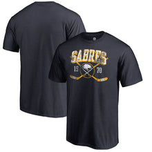 Load image into Gallery viewer, Buffalo Sabres Vintage Collection Line Shift Big And Tall T-Shirt - Navy NHL Guys Tee

