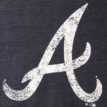 Load image into Gallery viewer, Atlanta Braves Distressed Team Tri-Blend T-Shirt - Heathered Navy MLB Guys Tee
