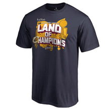 Load image into Gallery viewer, Cleveland Cavaliers 2016 Nba Finals Champions Land Of Champions T-Shirt - Navy NBA Guys Tee

