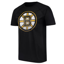 Load image into Gallery viewer, Boston Bruins Overtime Raglan T-Shirt - Black NHL Guys Tee
