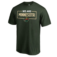 Load image into Gallery viewer, Minnesota Wild Iconic Collection We Are T-Shirt - Green NHL Guys Tee
