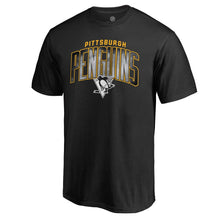 Load image into Gallery viewer, Pittsburgh Penguins Arch Smoke T-Shirt - Black NHL Guys Tee
