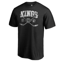 Load image into Gallery viewer, Los Angeles Kings Vintage Collection Line Shift Big And Tall T-Shirt - Black NHL Guys Tee
