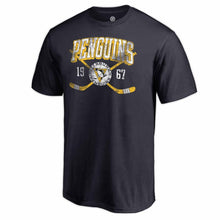 Load image into Gallery viewer, Pittsburgh Penguins Line Shift T-Shirt - Navy NHL Guys Tee
