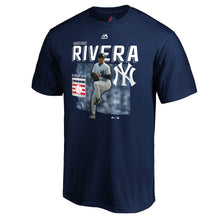 Load image into Gallery viewer, Mariano Rivera New York Yankees Majestic 2019 Hall Of Fame Stats T-Shirt - Navy MLB Guys Tee
