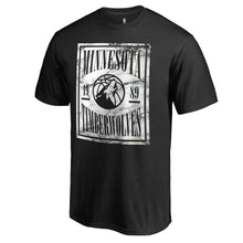Load image into Gallery viewer, Minnesota Timberwolves Black Court Vision T-Shirt NBA Guys Tee
