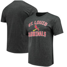 Load image into Gallery viewer, St. Louis Cardinals Victory Arch T-Shirt - Charcoal MLB Guys Tee
