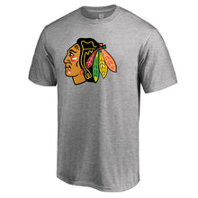 Load image into Gallery viewer, Chicago Blackhawks Primary Logo T-Shirt - Ash NHL Guys Tee
