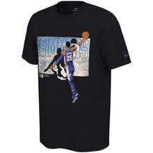 Load image into Gallery viewer, Ben Simmons Philadelphia 76Ers Elevation T-Shirt - Black NBA Guys Tee

