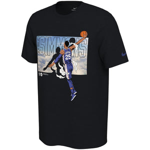 Ben Simmons Philadelphia 76Ers Elevation T-Shirt - Black NBA Guys Tee
