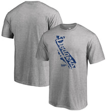 Load image into Gallery viewer, Los Angeles Dodgers Knockout State Hometown T-Shirt - Heathered Gray MLB Guys Tee
